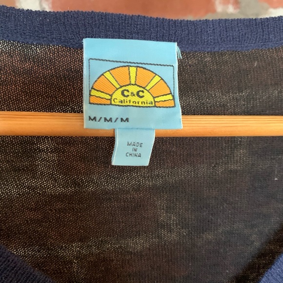 C & C California colorblock asymmetrical sweater M - Picture 5 of 8